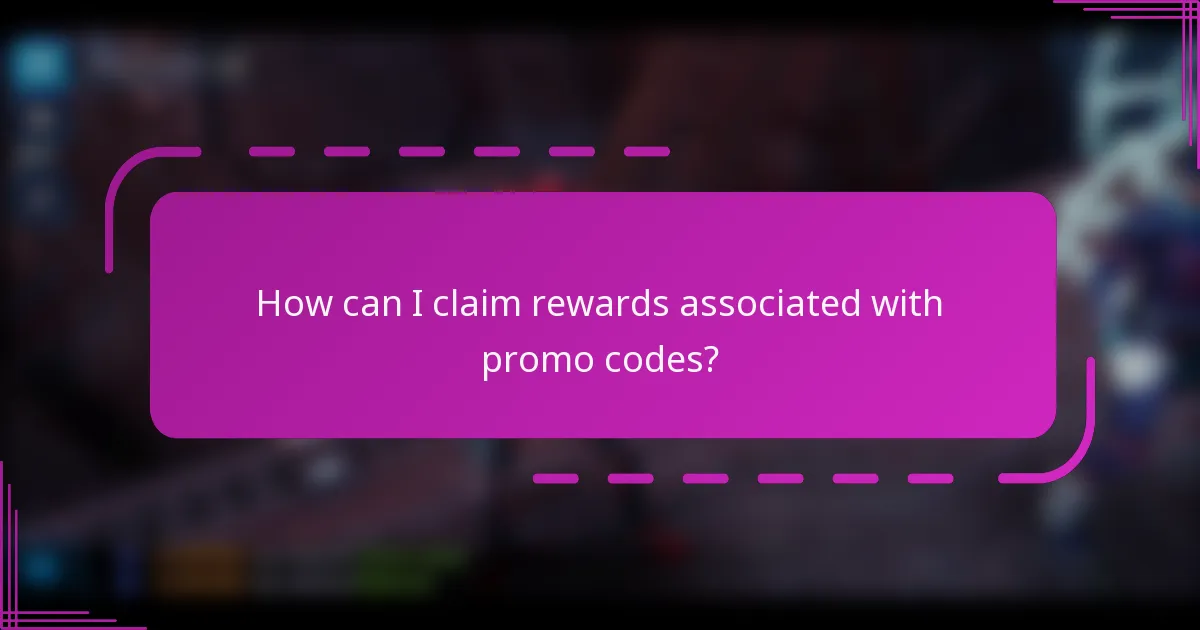 How can I claim rewards associated with promo codes?