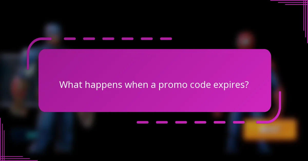 What happens when a promo code expires?