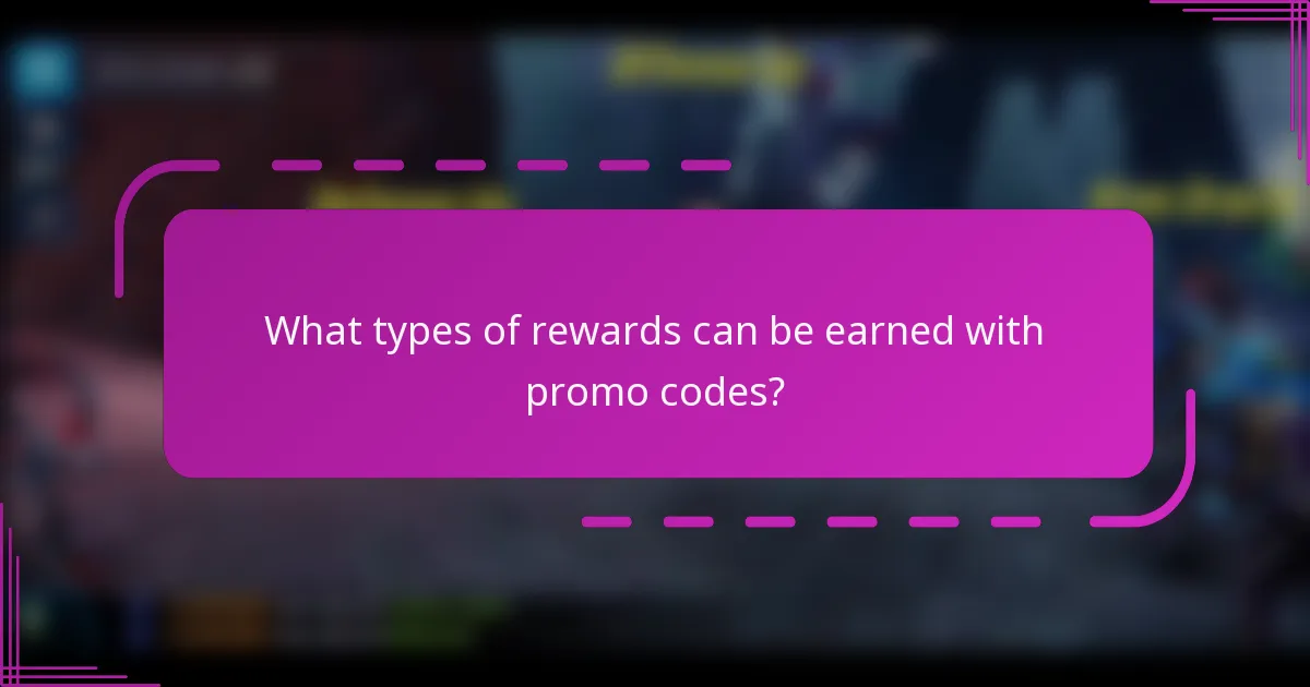 What types of rewards can be earned with promo codes?